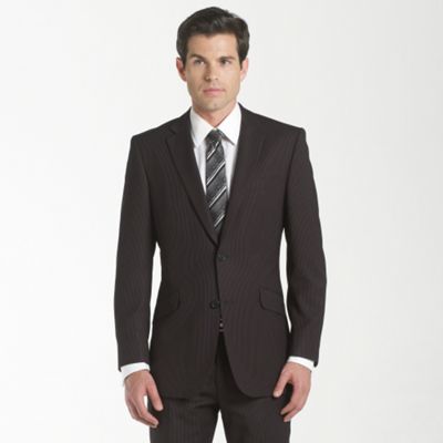 Black Stripe Business Suit Jacket