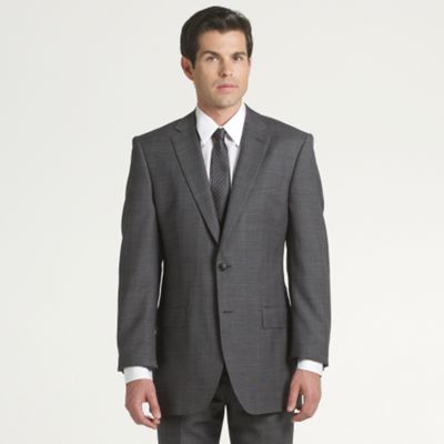 Grey check luxury suit jacket