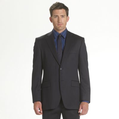 Navy Stripe Suit Jacket