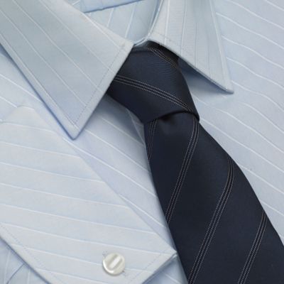 Blue bias stripe shirt Now �35.00 Save 13%