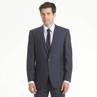 mens fashion suits. Navy Mohair Look Fashion Suit