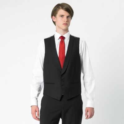 Black fashion suit waistcoat