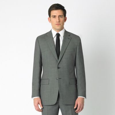 Grey semi plain suit jacket | Compare JEFF BANKS