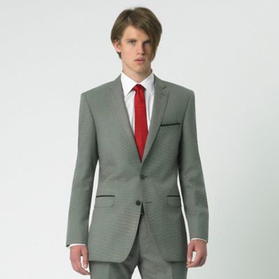 Bronze tweed look velvet trimmed 2 button suit jacket