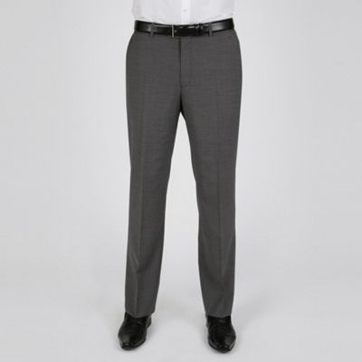 Light grey multi stripe washable suit trouser