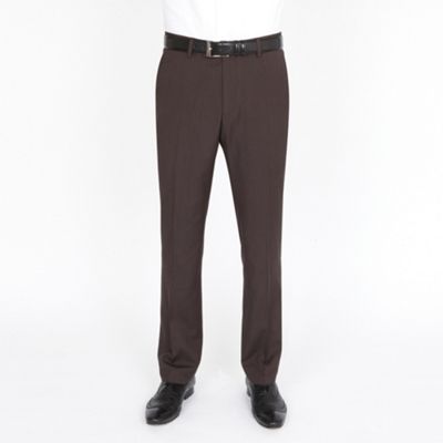 Plum pindot fashion suit trouser