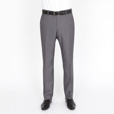 Grey tweed look fashion suit trouser