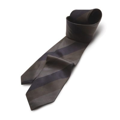Navy Stripe Silk Tie