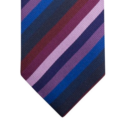 Fuchsia Multi Stripe Tie