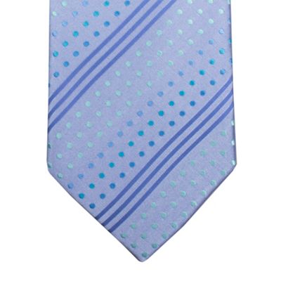 Blue Rainbow Dots Tie
