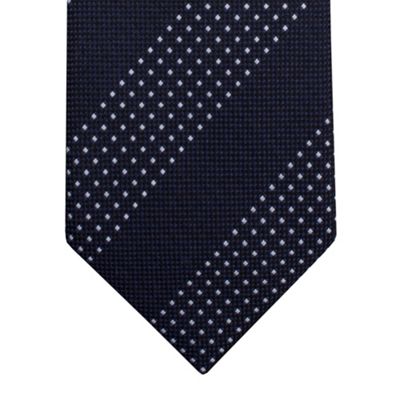 Navy Oxford Dots Tie