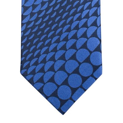 Blue Half Moon Tie