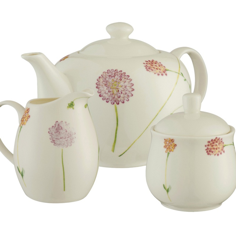 Aynsley China - Bloom Teapot Sugar And Cream Set Review