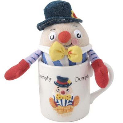 Aynsley China Ivory Nursery Humpty Dumpty mug and soft toy set