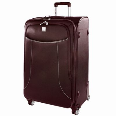 Chocolate full circle large suitcase
