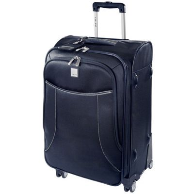Navy full circle medium suitcase