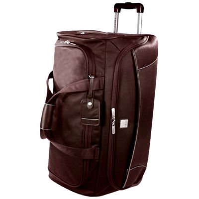 Chocolate full circle large wheel duffle