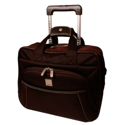 Chocolate full circle wheel tote