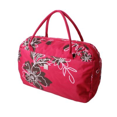 Raspberry express outline flower holdall