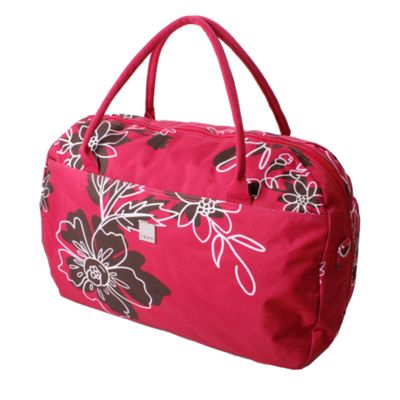 Raspberry express outline flower large holdall
