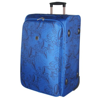 Blue express rose cabin suitcase