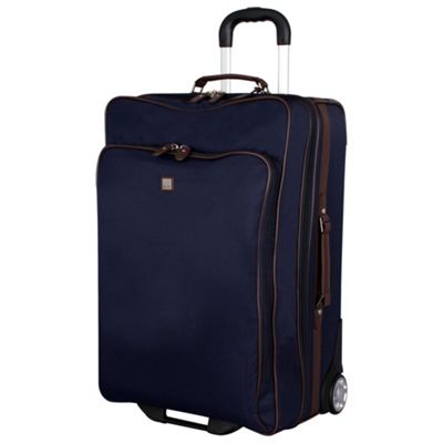 Navy voyage nylon medium suitcase