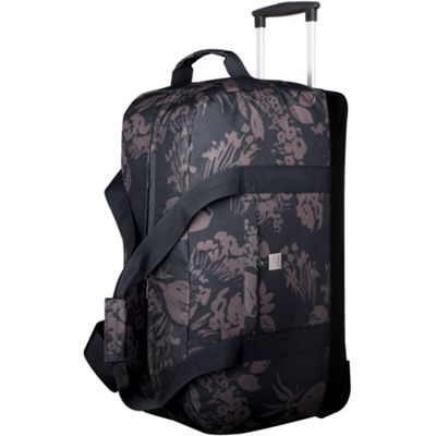 Black/Mink Autumn Flower Large Wheel Duffle