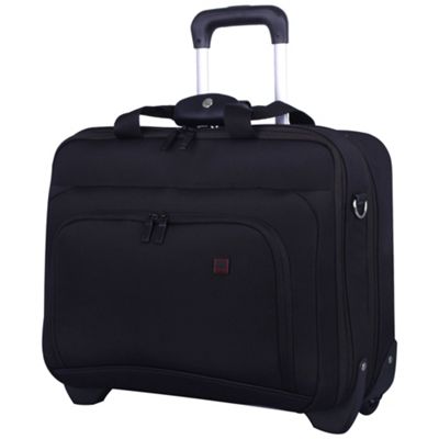 Black Tech Wheeled Tote