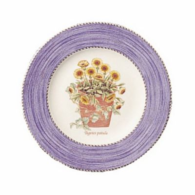 Blue 'Sarah's Garden' dessert plate