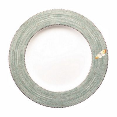 Green 'Sarah's Garden' side plate