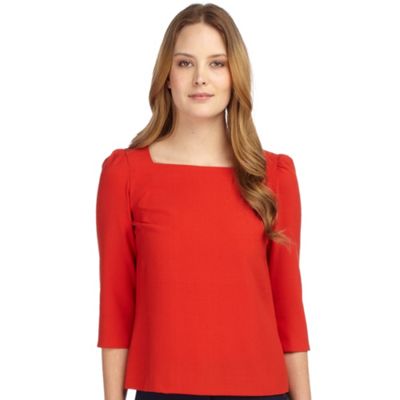 Planet Mandarin Square Neck Blouse