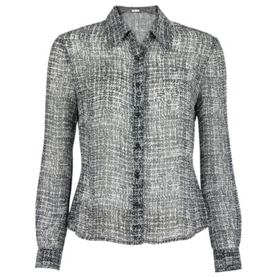 Precis Petite Petite Ditsy Houndstooth Print Blouse