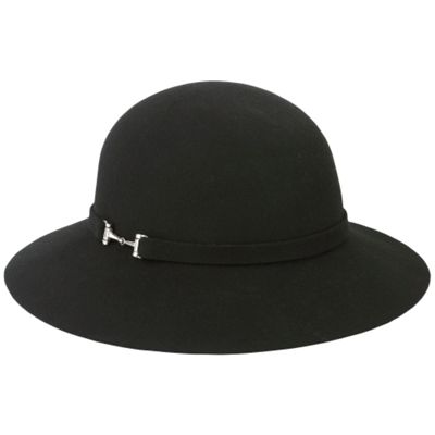 Black Stirrup Detail Hat