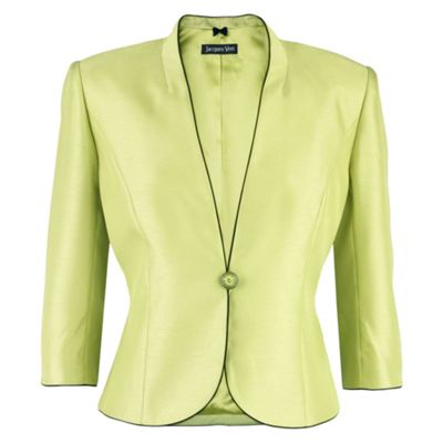 Jacques Vert Soft Lime Shantung jacket