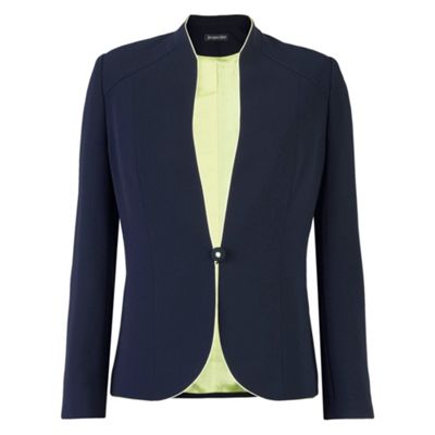 Jacques Vert Stand Collar Piped Jacket