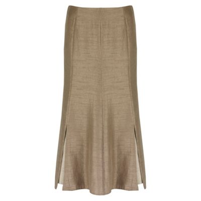 Jacques Vert Split Shantung skirt