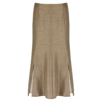 Jacques Vert Split Shantung skirt