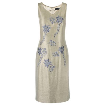 Glace plain shift dress