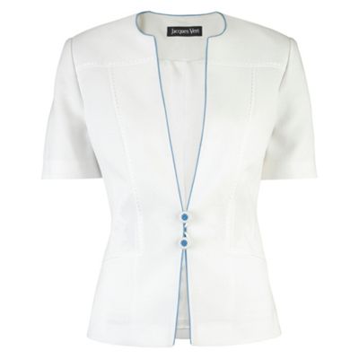 Warm White Short Sleeve Jacket