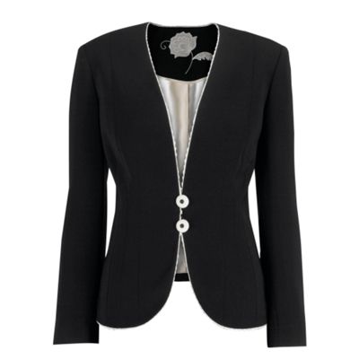 Jacques Vert Two Button Black Jacket