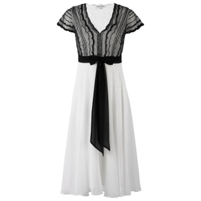 Two Tone Dress With Bow