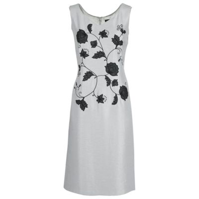 Silvergrey Embroidered Dress