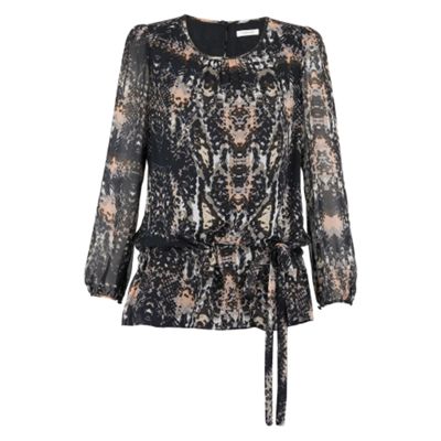 Windsmoor Snakeskin Silk Blouse