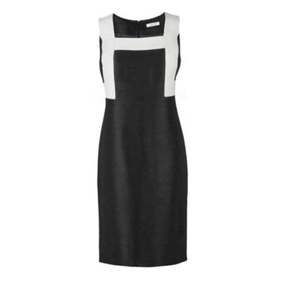 Colour Block Raffia Dress