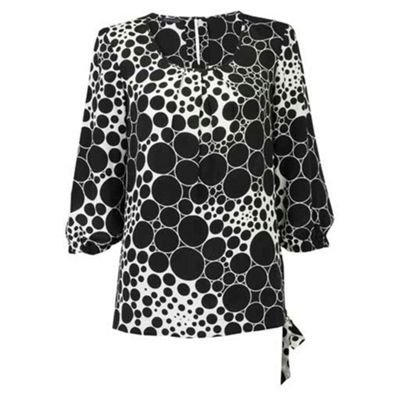 Windsmoor Bubble Print Silk Blouse