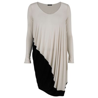 Colour Block Asymmetric Tunic