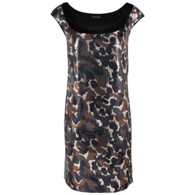 Sequin Printed Tunic Dress