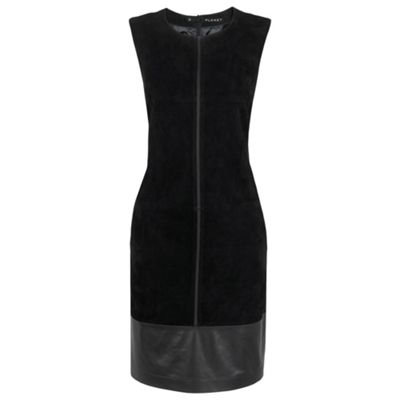Leather Border Suede Dress