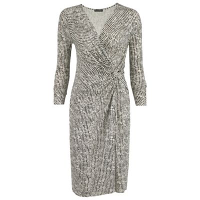 Vintage Print Jersey Dress
