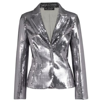 Planet Silver Sequin Jacket